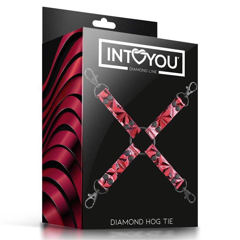 Hog Tie Diamond Cuero Vegano - DIAMOND LINE - INTOYOU