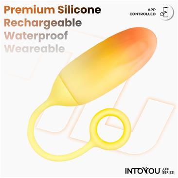 Huevo Silicona Doble Capa con APP Rosa/Azul Azul/Rosa - INTOYOU APP SERIES