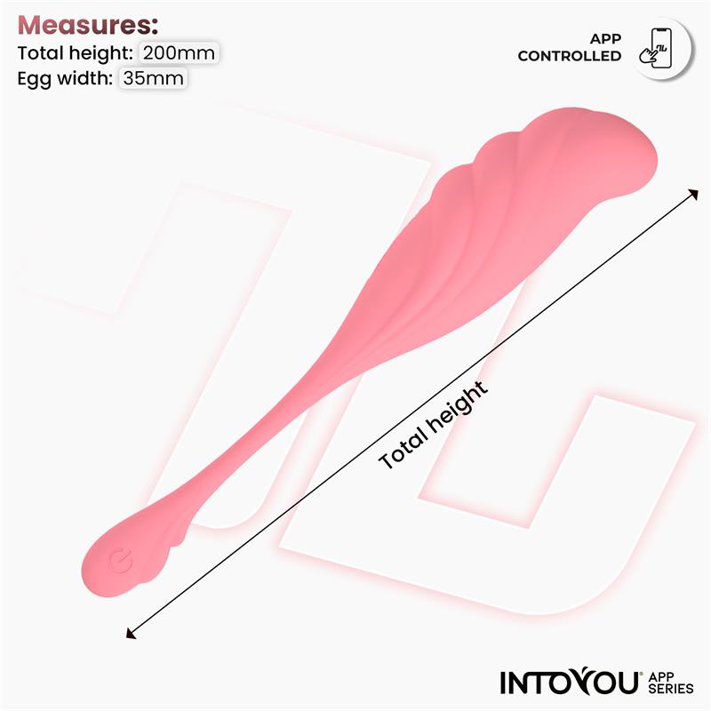 Huevo Vibrador con Movimiento Waving con APP USB - INTOYOU APP SERIES