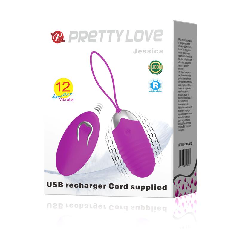Huevo Vibrador Jessica USB Purpura - PRETTYLOVE