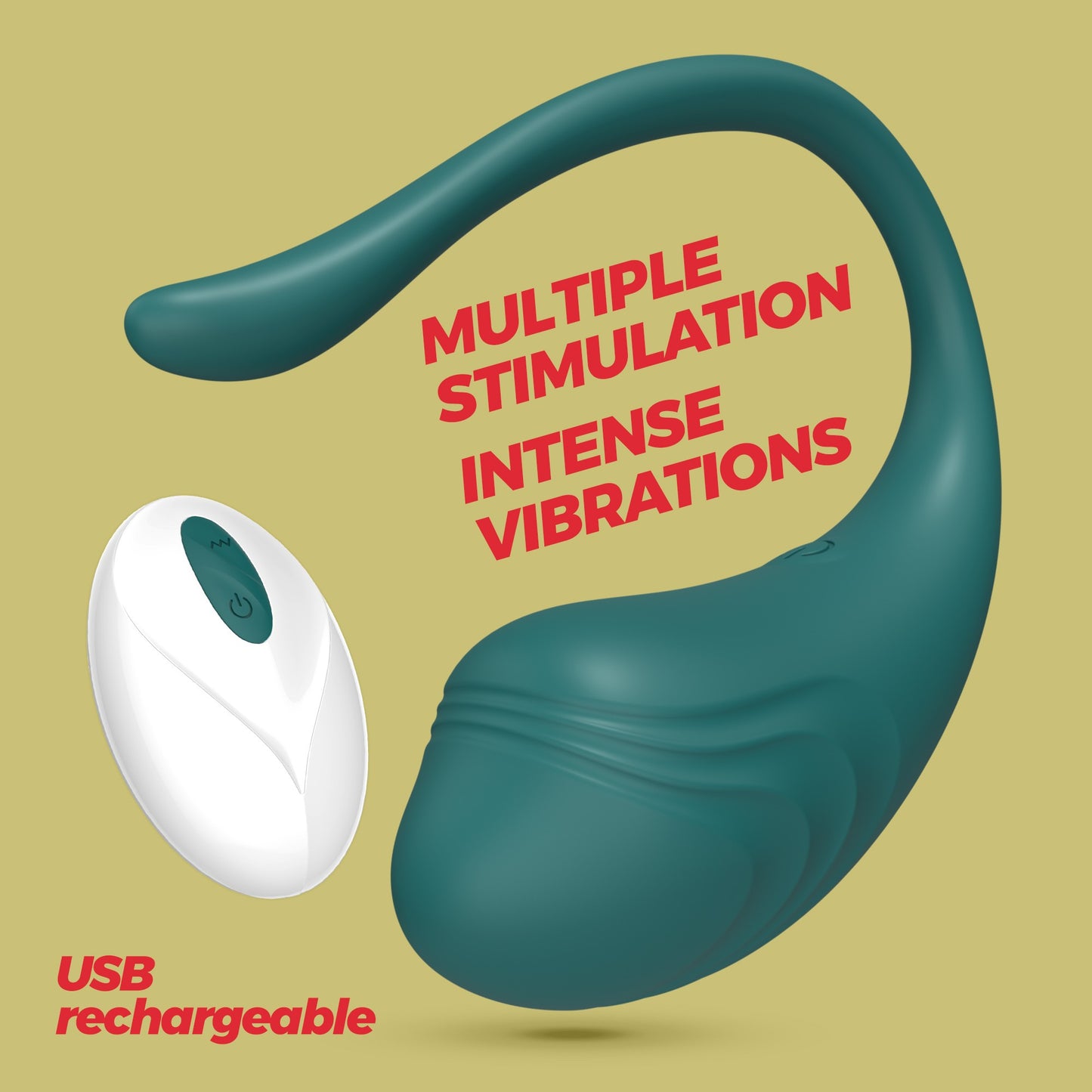 HUEVO VIBRADOR RECARGABLE CON MANDO A DISTANCIA TAMAGO VERDE - CRUSHIOUS