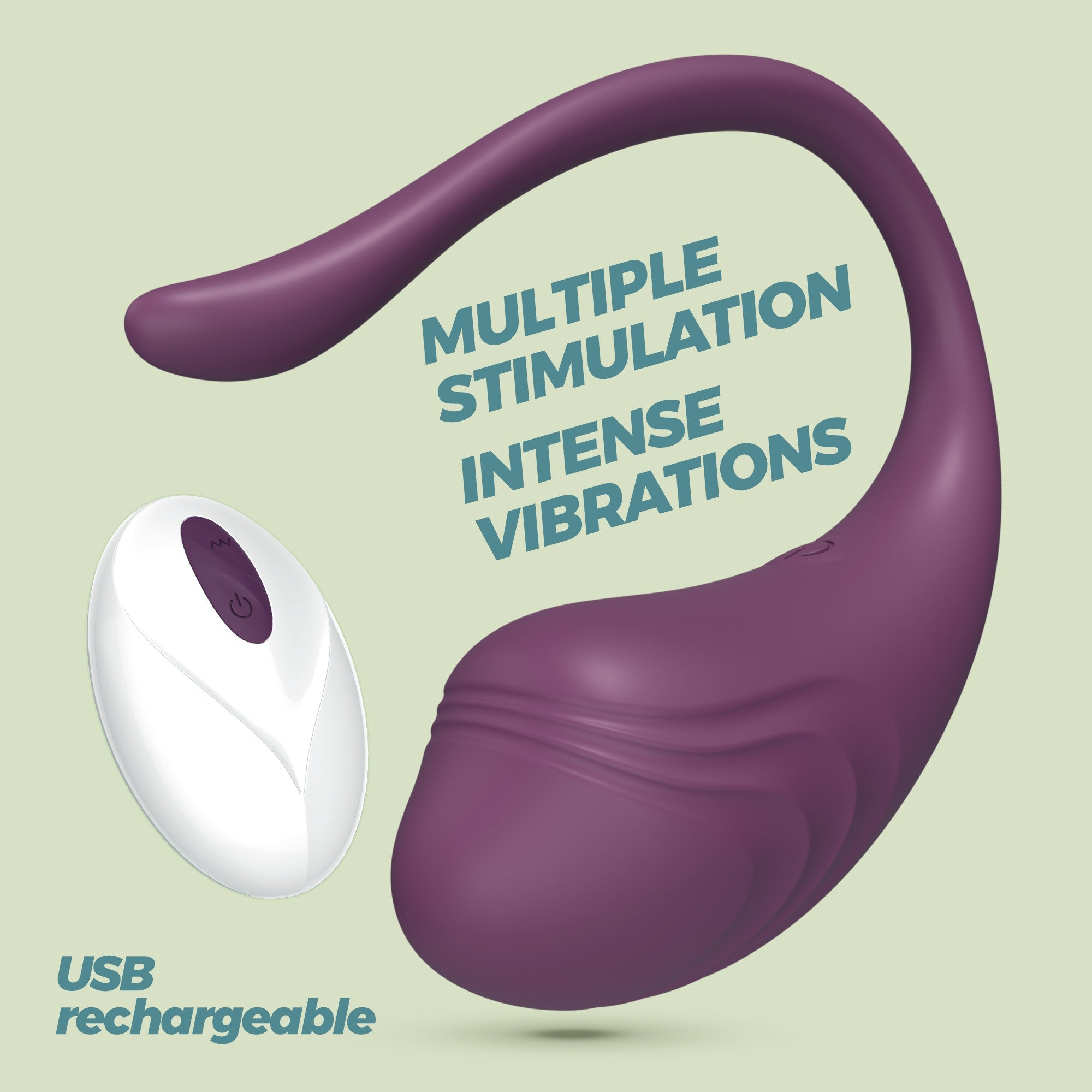 HUEVO VIBRADOR RECARGABLE CON MANDO A DISTANCIA TAMAGO MORADO - CRUSHIOUS