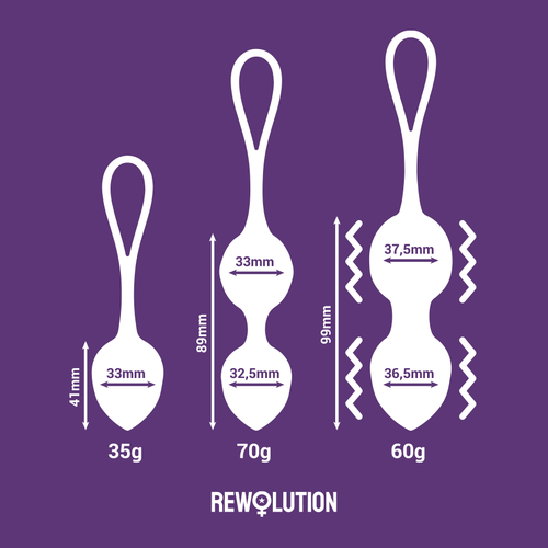 REWOBEADS BOLAS VIBRADORAS CONTROL REMOTO CON TECNOLOGIA WATCHME - REWOLUTION