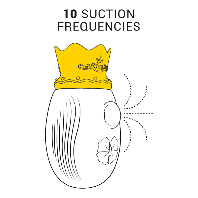ESTIMULADOR CLÍTORIS 10 MODOS DE SUCCIÓN Y LICKING - ROJO - INTENSE