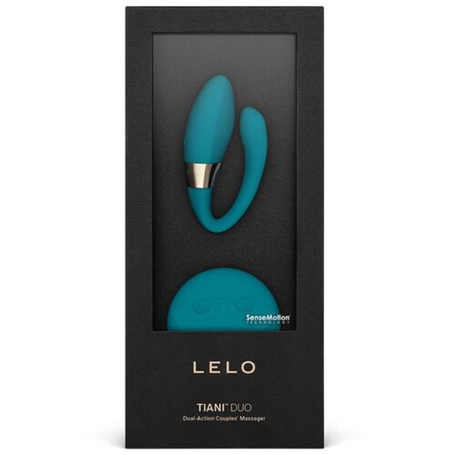 PINZA TIANI DUO MASAJEADOR PAREJAS AZUL / NEGRO - LELO