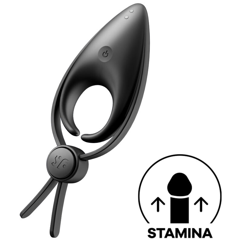 SATISFYER - SNIPER ANILLO VIBRADOR NEGRO / AZUL
