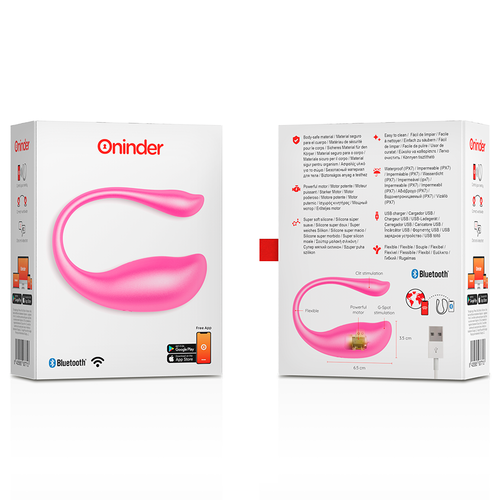 HUEVO NAIROBI VIBRADOR NEGRO / ROSA - APP GRATUITA - ONINDER