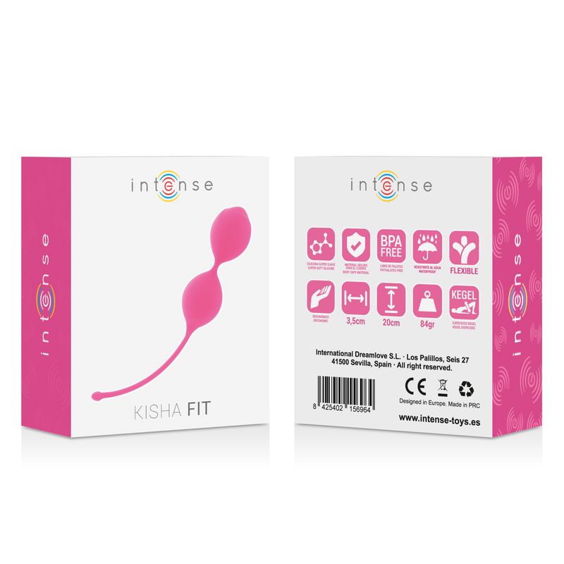 BOLAS KEGEL KISHA FIT SILICONE 84g LILA / FUCHSIA / ROSA - INTENSE