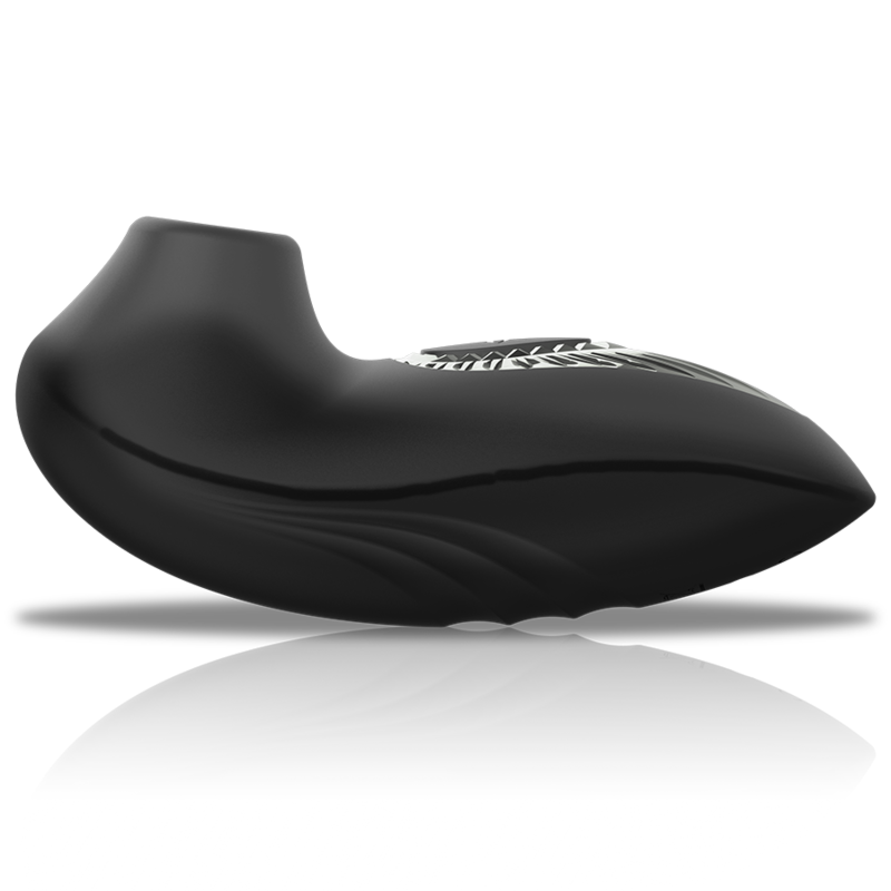 SUCCIONADOR DRAKE DELUXE SUCKING VIBE SILICONA RECARGABLE NEGRO - BLACK&SILVER