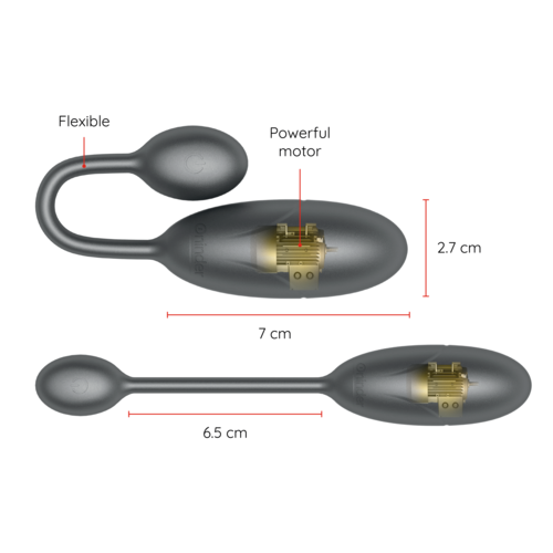 HUEVO DENVER VIBRADOR NEGRO / ROSA 7 X 2.7 CM - APP GRATUITA - ONINDER