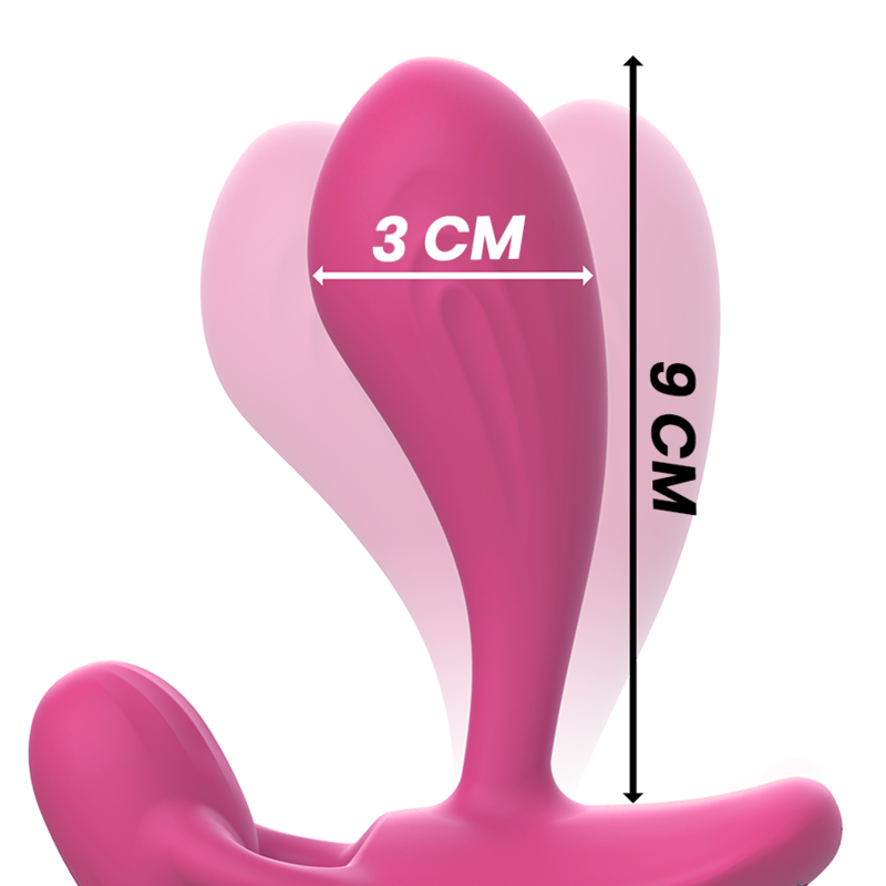 ESTIMULADOR ANAL-PERINEO VAGINAL-CLITORIS SHELLY DUO, REMOTO ROSA / MORADO - INTENSE