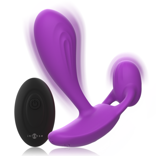 ESTIMULADOR ANAL-PERINEO VAGINAL-CLITORIS SHELLY DUO, REMOTO ROSA / MORADO - INTENSE