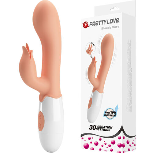 Vibrador Bloody Mary Doble estimulación con 2 Motores y 30 Funciones PILA - PRETTY LOVE