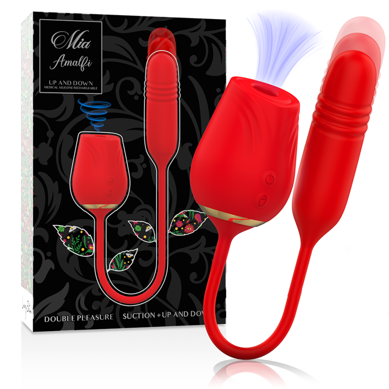 SUCCIONADOR DOBLE AMALFI DOBLE PLEASURE SUCCIONADOR + UP AND DOWN - MIA