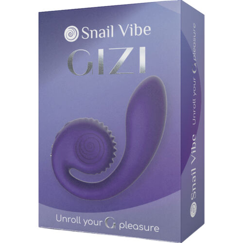 ESTIMULADOR GIZI DUAL PUNTO G, A ROSA / VIOLETA / TURQUESA - SNAIL VIBE