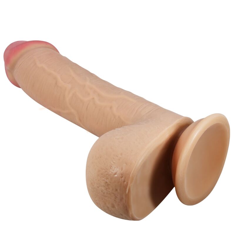 DILDO REALÍSTICO SLIDING SKIN SERIES PIEL DESLIZANTE NATURAL 23.4 CM -O- 4,7 cm - PRETTY LOVE - BAILE
