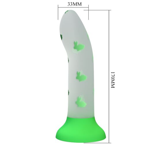 Dildo Romantic que Brilla en la Oscuridad 17CM - PRETTY LOVE