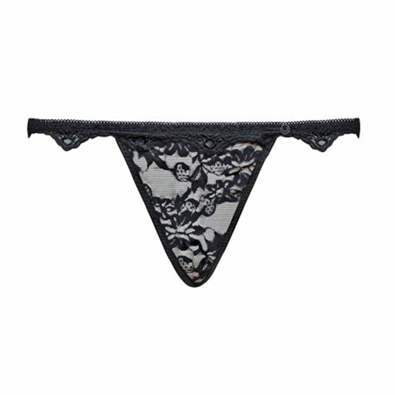 BELITA SUJETADOR + PANTY + LIGUERO NEGRO TALLA L/XL - LIVCO CORSETTI FASHION