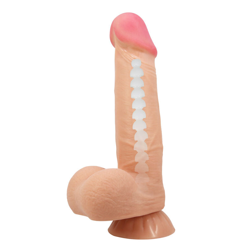 DILDO SLIDING SKIN SERIES REALÍSTICO CON VENTOSA PIEL DESLIZANTE 21.8 CM -O- 4,6 cm - BAILE - PRETTY LOVE