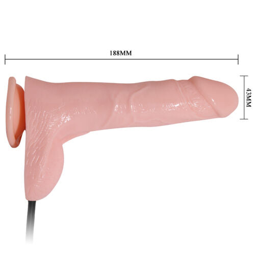 DILDO INFLATABLE HINCHABLE REALÍSTICO CON VENTOSA 15 CM - BAILE