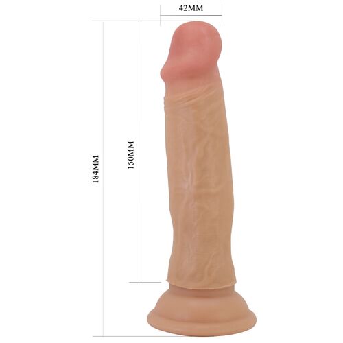 Dildo QUENTIN con Piel Deslizante 18cm - PRETTY LOVE