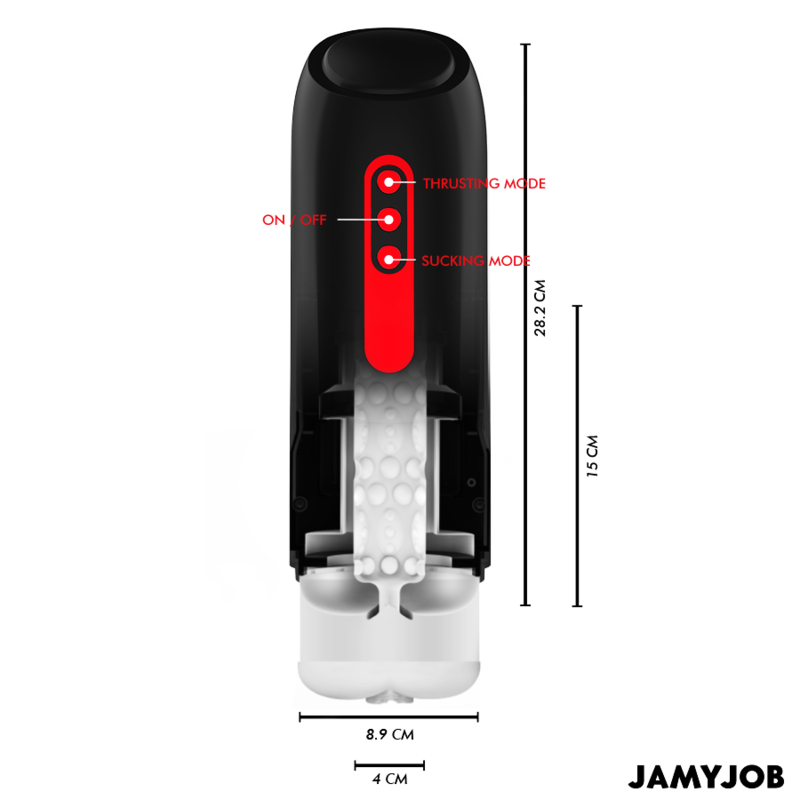 MASTURBADOR PHANTOM VAGINA AUTOMÁTICO 5 MODOS SUCCIONADOR Y EMPUJE - JAMYJOB