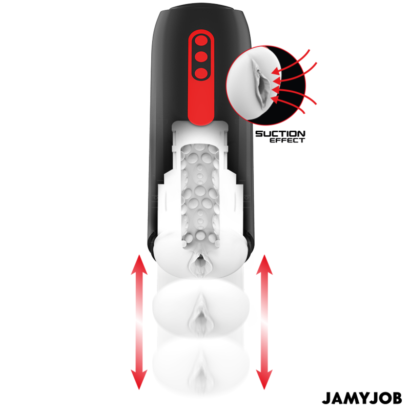 MASTURBADOR PHANTOM VAGINA AUTOMÁTICO 5 MODOS SUCCIONADOR Y EMPUJE - JAMYJOB