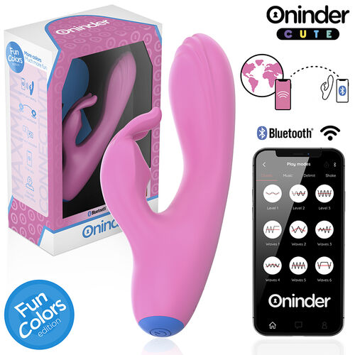 VIBRADOR LOVE BUNNY PUNTO G Y CLITORIS ROSA - APP MUNDIAL GRATUITA - ONINDER CUTE