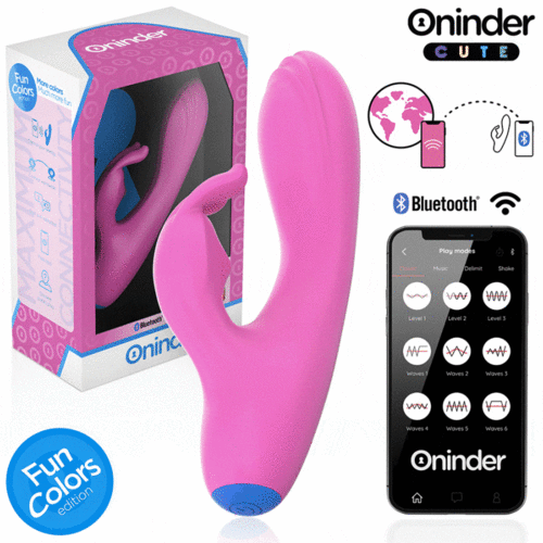 VIBRADOR LOVE BUNNY PUNTO G Y CLITORIS ROSA - APP MUNDIAL GRATUITA - ONINDER CUTE