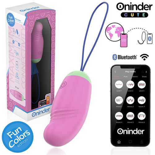 HUEVO LOVE PLEASURE VIBRO-ROTADOR 360 SILICONA - APP MUNDIAL GRATUITA - ONINDER CUTE