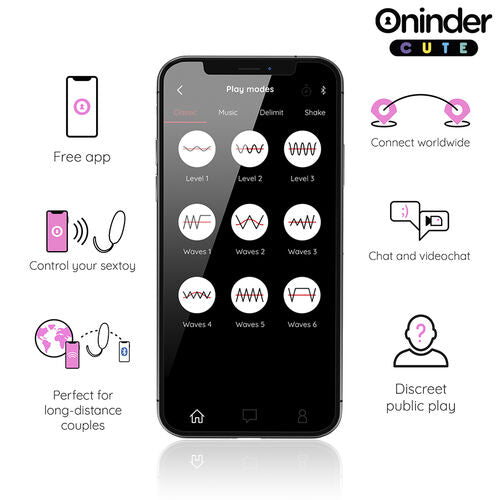 HUEVO LOVE PLEASURE VIBRO-ROTADOR 360 SILICONA - APP MUNDIAL GRATUITA - ONINDER CUTE
