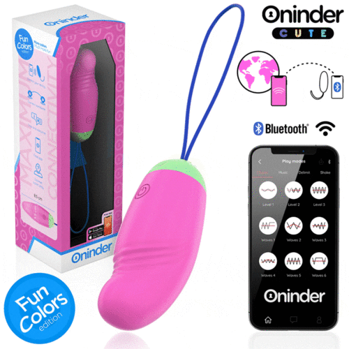 HUEVO LOVE PLEASURE VIBRO-ROTADOR 360 SILICONA - APP MUNDIAL GRATUITA - ONINDER CUTE