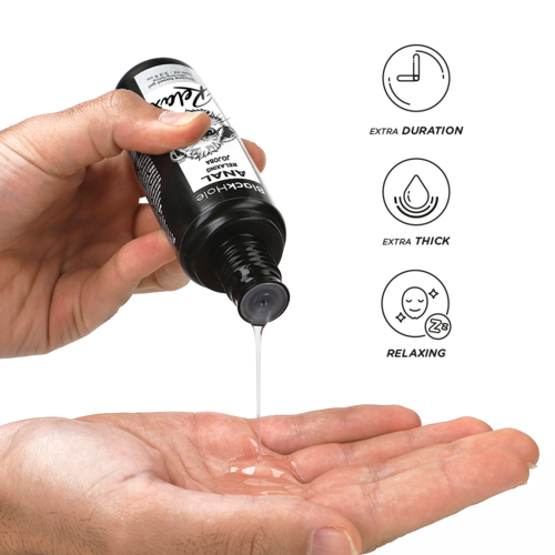 LUBRICANTE ANAL RELAXING CON JOJOBA BASE SILICONA 100 ML - BLACK HOLE