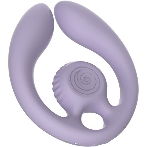 ESTIMULADOR DE PAREJAS GIZI DÚO CONTROL REMOTO BURDEOS / LILA - SNAIL VIBE
