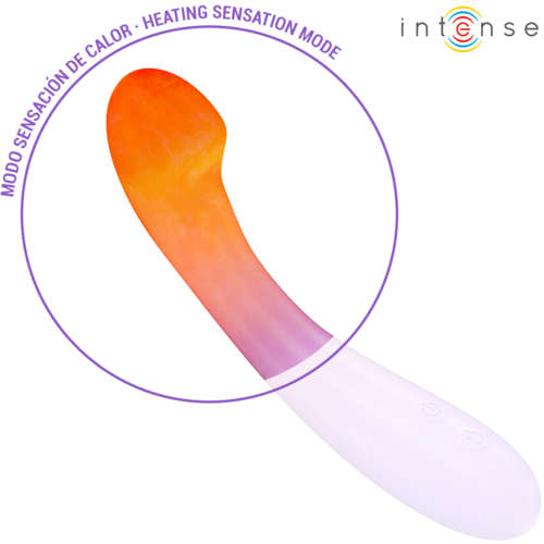 BECKY VIBRADOR 19 CM CALENTABLE 7 VIBRACIONES MORADO - INTENSE
