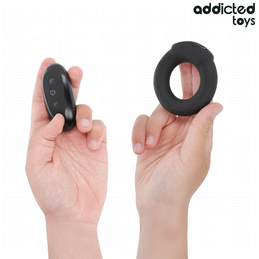 ANILLO PENE VIBRADOR EFECTO CALOR CONTROL REMOTO - ADDICTED TOYS