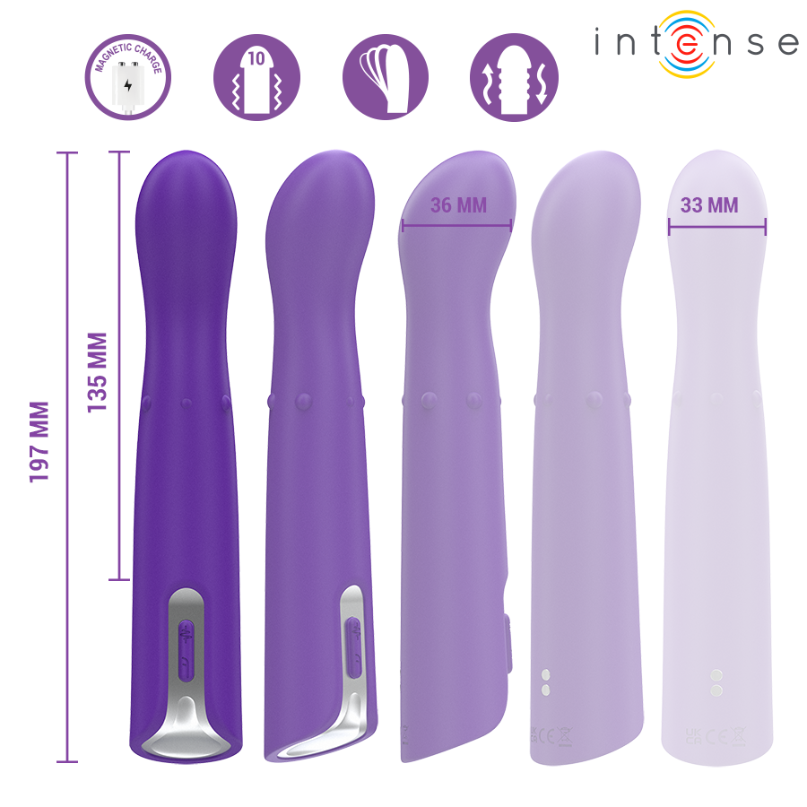 VIBRADOR HELENA UP & DOWN MODO BEADS 13,5 CM - INTENSE