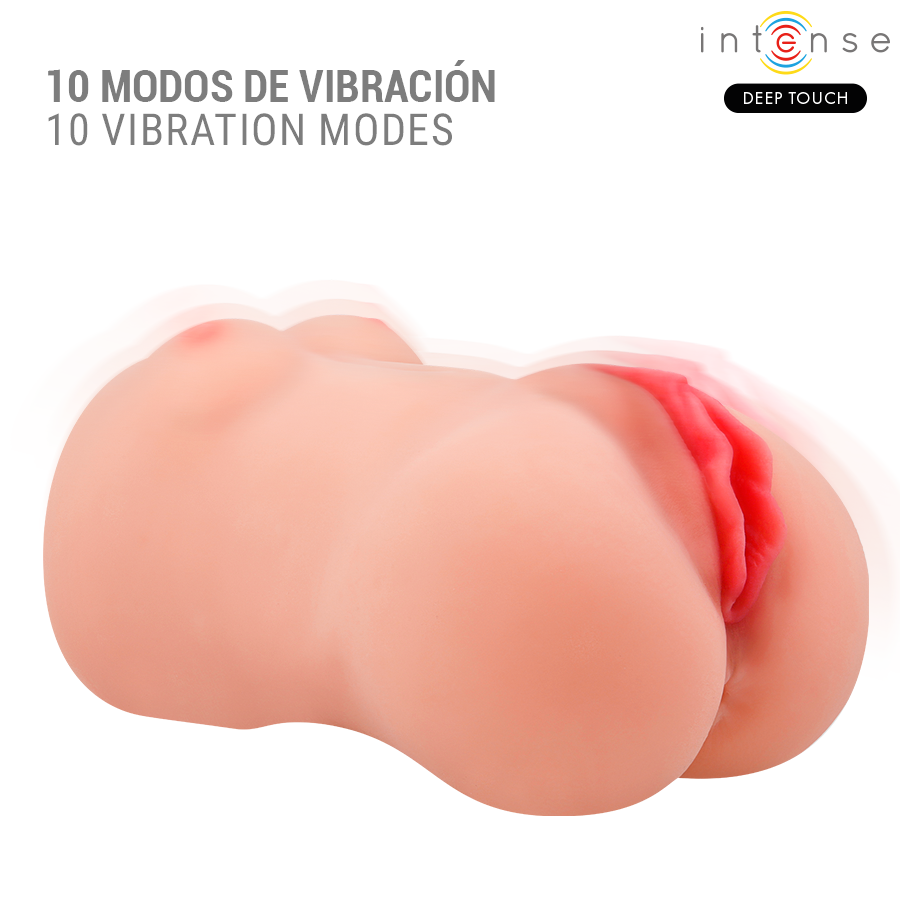 MASTURBADOR CATHERINE CON VOZ VIBRADOR & SUCCIÓN - INTENSE