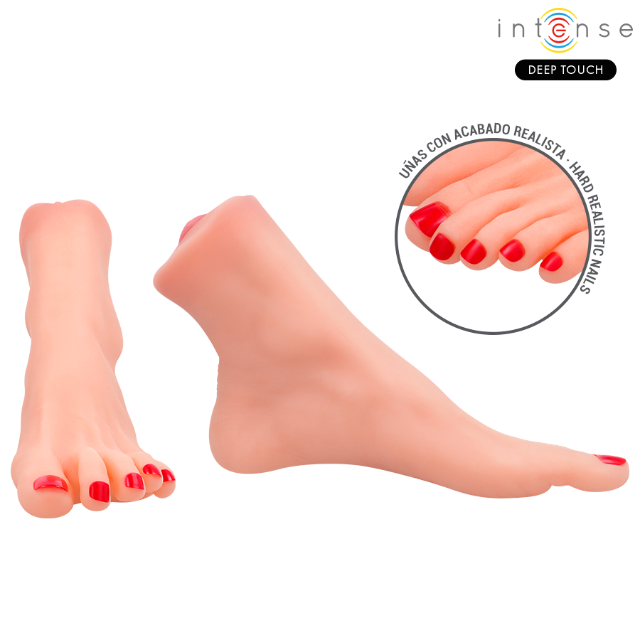MASTUBADOR DEEP TOUCH - GABBIE DE DOS PIEZAS EN FORMA DE PIE - INTENSE