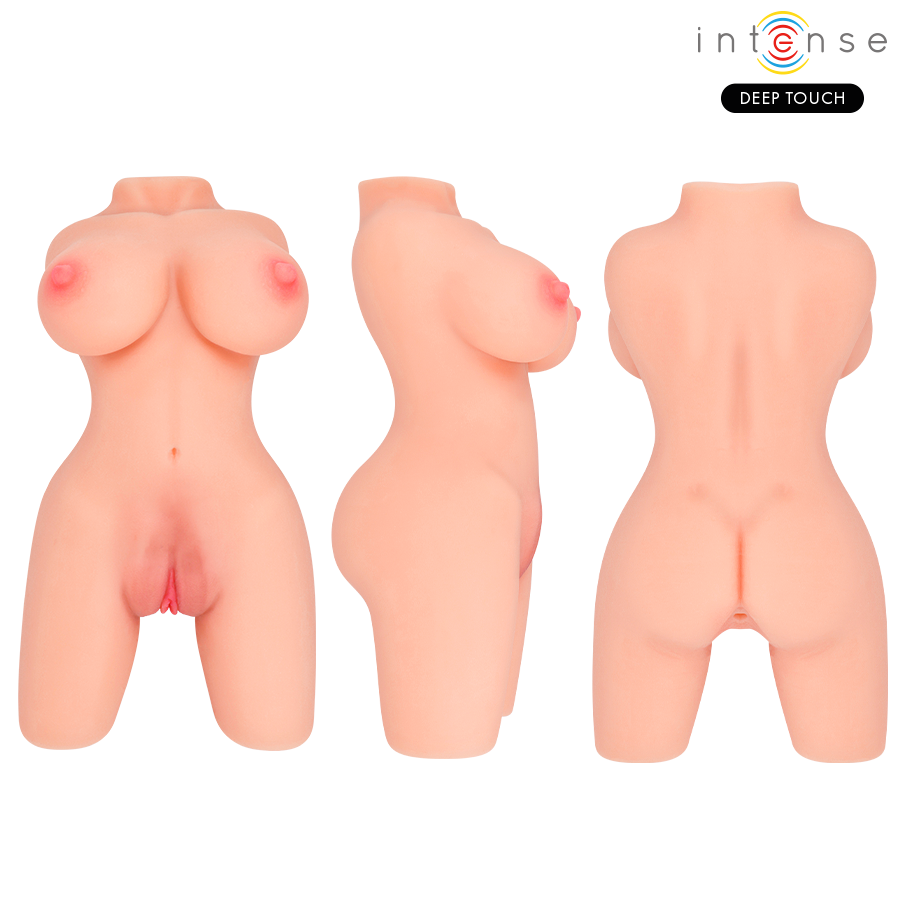 MASTURBADOR DEEP TOUCH - JESSE TORSO MULTIPOSICION DOBLE VAGINA & ANO - INTENSE