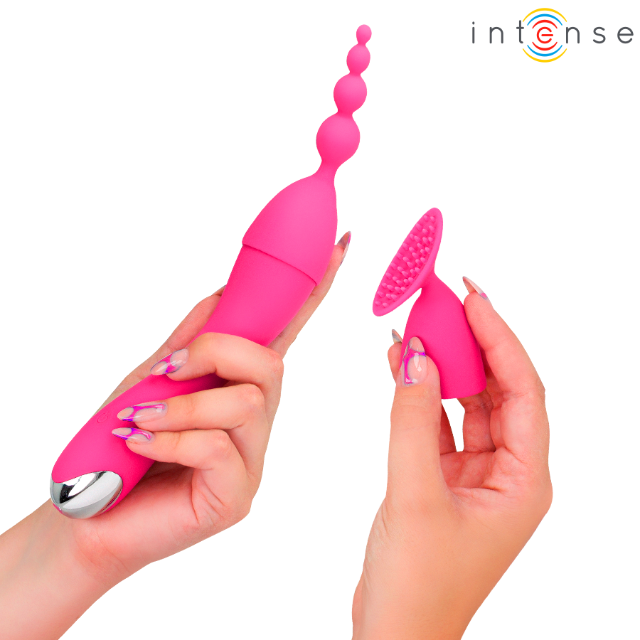 VIBRADOR CHER 20 PATRONES CON CABEZALES INTERCAMBIABLES - INTENSE