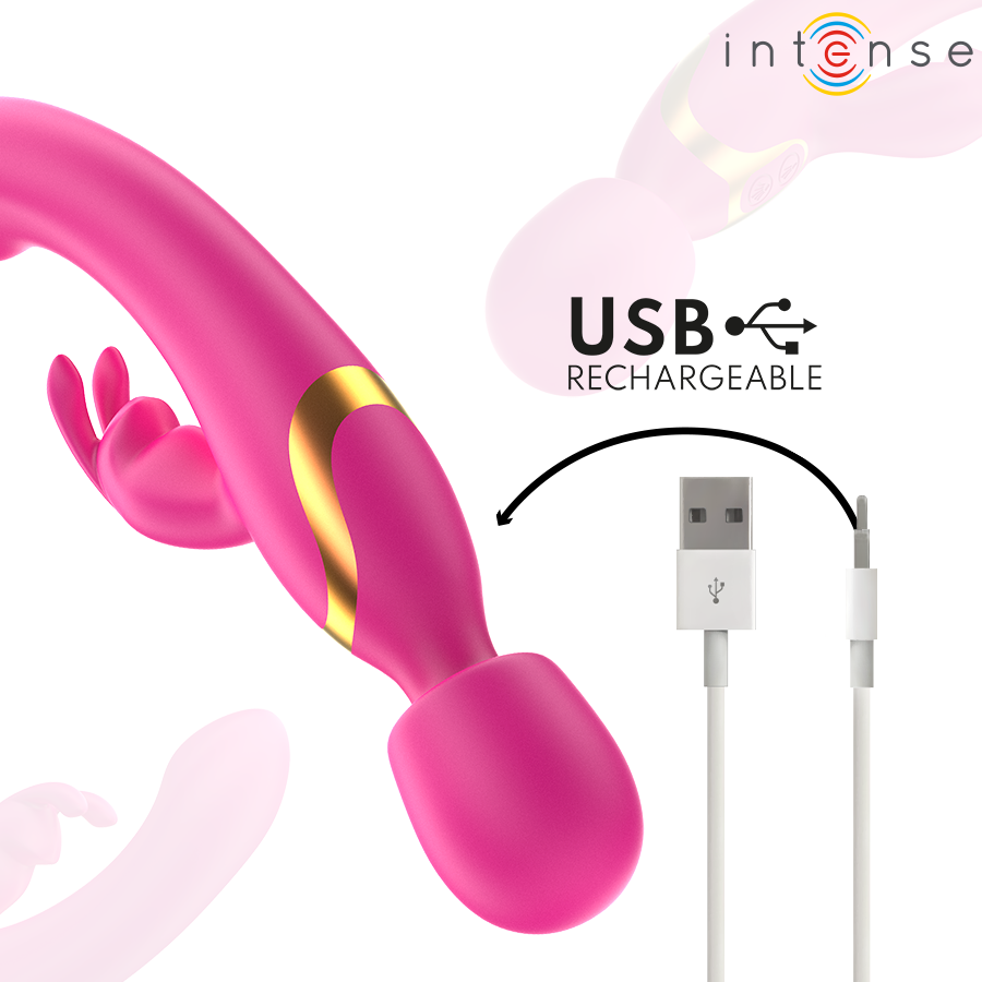 VIBRADOR WINONA DOBLE RABBIT & WAND - INTENSE