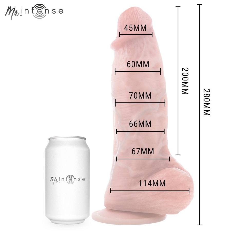 DILDO EXTRABIG SPENCER SILICONA 28 CM -Ø- 7.3 CM - MR INTENSE