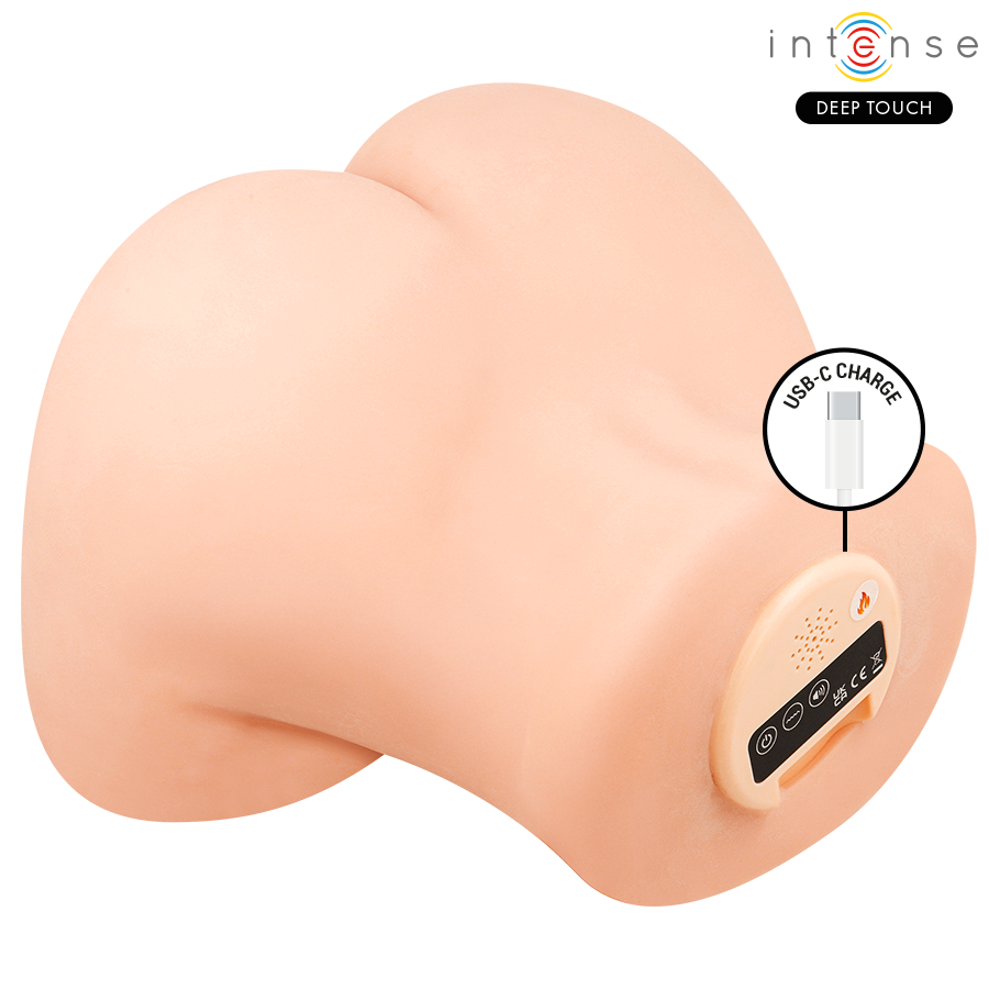 GINGER MASTURBADOR VAGINA CON EFECTO SUCCIÓN, CALOR, VIBRACIÓN Y VOZ CON CONTROL REMOTO 5.3 KG - INTENSE