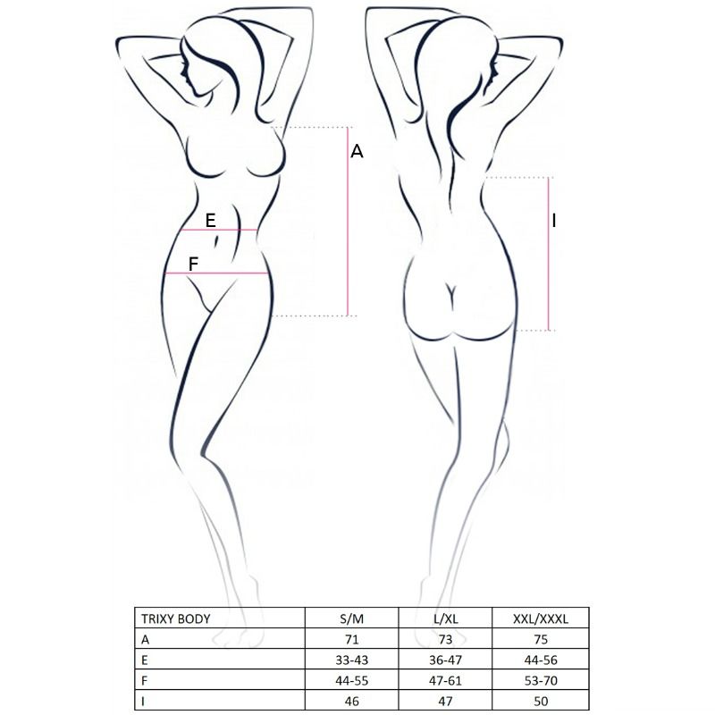 WOMAN TRIXY TEDDY MONO NEGRO TALLA S/M - PASSION