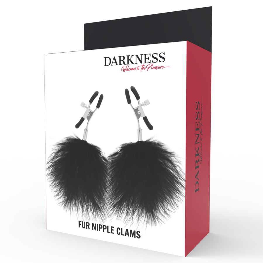 PINZAS PARA PEZONES CON POMPONES 2 - DARKNESS
