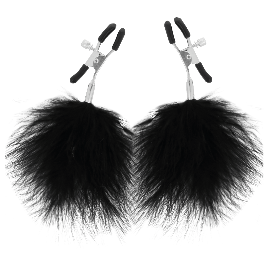 PINZAS PARA PEZONES CON POMPONES 2 - DARKNESS