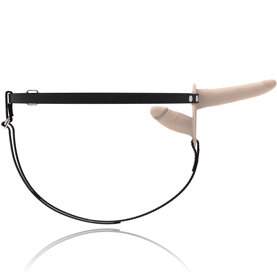 HARNESS - DOBLE PENETRACIÓN VIBRADOR FLESH UP - FETISH SUBMISSIVE