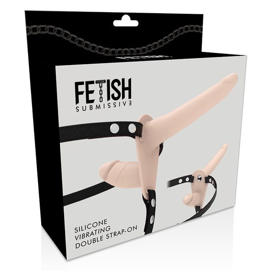 HARNESS - DOBLE PENETRACIÓN VIBRADOR FLESH UP - FETISH SUBMISSIVE