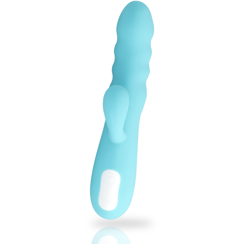 VIBRADOR EIFFEL ROTADOR AZUL TURQUESA - MIA